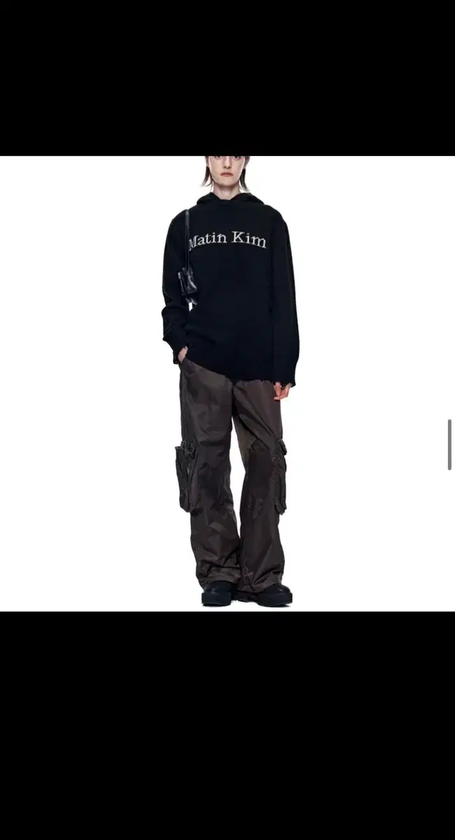 MATIN KIM | 마뗑킴 Matin Kim Nylon Cargo Work Pants Brown #마뗑킴